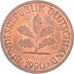 Moneda, Alemania, Pfennig, 1990