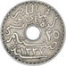 Moneda, Túnez, 25 Centimes, 1919