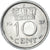 Moneda, Países Bajos, 10 Cents, 1957