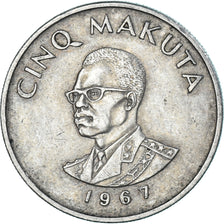 Coin, Congo, 5 Makuta, 1967