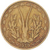 Münze, West African States, 25 Francs, 1975