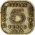 Coin, Ceylon, 5 Cents, 1945