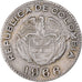 Coin, Colombia, 10 Centavos, 1966