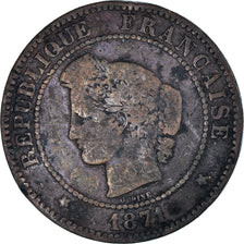 Munten, Frankrijk, 5 Centimes, 1871