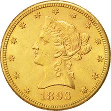 Stati Uniti, Coronet Head, $10, Eagle, 1893, U.S. Mint, San Francisco, SPL-,...