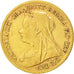 GREAT BRITAIN, 1/2 Sovereign, 1900, KM #784, EF(40-45), Gold, 3.97