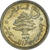 Coin, Lebanon, 5 Piastres, 1961