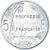 Coin, French Polynesia, 5 Francs, 1986