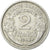 Munten, Frankrijk, Morlon, 2 Francs, 1945, Beaumont le Roger, FR, Aluminium