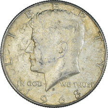 Coin, United States, Half Dollar, 1968