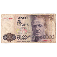 Geldschein, Spanien, 5000 Pesetas, 1979, 1979-10-23, KM:160, S