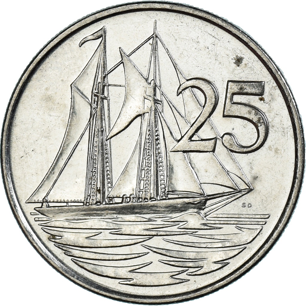 Coin Cayman Islands 25 Cents 1992 Numiscorner