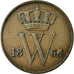 Munten, Nederland, William III, Cent, 1864, ZF+, Koper, KM:100