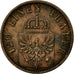 Munten, Duitse staten, PRUSSIA, Wilhelm I, 3 Pfennig, 1869, Cleves, ZF, Koper