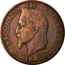 Coin, France, Napoleon III, Napoléon III, 5 Centimes, 1865, Paris, VF(20-25)