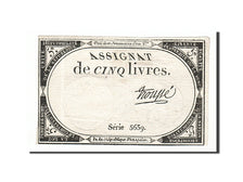 France, 5 Livres, 1793, KM #A76, 1793-10-31, EF(40-45), Lafaurie #171, France,..