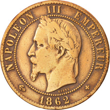 Coin, France, Napoleon III, Napoléon III, 10 Centimes, 1862, Strasbourg