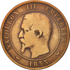 Coin, France, Napoleon III, Napoléon III, 10 Centimes, 1853, Lille, F(12-15)