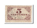 Banknote, Pirot:59-1630, 5 Centimes, 1917, France, VF(20-25), Lille