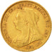 Gran Bretagna, Victoria, 1/2 Sovereign, 1901, BB, Oro, KM:784