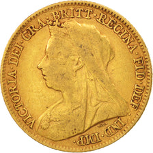 Grande-Bretagne, Victoria, 1/2 Sovereign, 1898, TB+, Or, KM:784