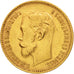 Russland, Nicholas II, 5 Roubles, 1900, St. Petersburg, AU(50-53), Gold, KM:62