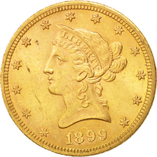 Vereinigte Staaten, Coronet Head, $10, Eagle, 1899, Philadelphia,AU(50-53),KM102