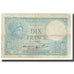 Francia, 10 Francs, Minerve, 1940, platet strohl, 1940-11-07, MB, Fayette:7.19