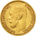 Russia, Nicholas II, 5 Roubles, 1898, St. Petersburg, BB+, Oro, KM:62