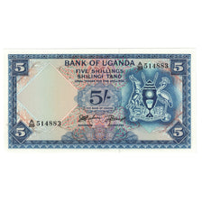 Nota, Uganda, 5 Shillings, KM:1a, UNC(65-70)