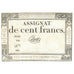Francia, 100 Francs, 1795, SERIE 938 NUMERO 805, MBC, KM:A78, Lafaurie:173