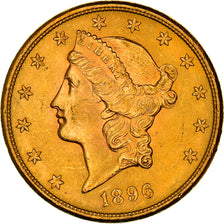 Coin, United States, Liberty Head, $20, Double Eagle, 1896, U.S. Mint, San