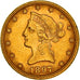 Moneta, USA, Coronet Head, $10, Eagle, 1897, U.S. Mint, Philadelphia, AU(50-53)