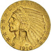 Moneda, Estados Unidos, Indian Head, $5, Half Eagle, 1910, U.S. Mint