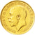 Gran Bretaña, George V, 1/2 Sovereign, 1911, MBC, Oro, KM:819