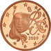 Francja, 5 Euro Cent, 2009, Paris, BE, MS(65-70), Miedź platerowana stalą