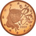 França, Euro Cent, 2009, Paris, Proof / BE, MS(65-70), Aço Cromado a Cobre