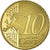 France, 10 Euro Cent, 2010, Paris, BE, MS(65-70), Brass, KM:1410