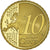 France, 10 Euro Cent, 2010, Paris, Proof / BE, MS(65-70), Brass, KM:1410