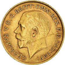 Moneta, Gran Bretagna, George V, 1/2 Sovereign, 1912, London, BB+, Oro, KM:819