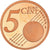 Francia, 5 Euro Cent, 2008, Paris, BE, FDC, Cobre chapado en acero, KM:1284