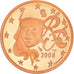 Francja, 2 Euro Cent, 2008, Paris, BE, MS(65-70), Miedź platerowana stalą