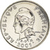 Moeda, Polinésia Francesa, 10 Francs, 2001, Paris, FDC, MS(65-70), Níquel