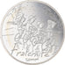 France, 10 Euro, Fraternité Hiver Sempé, 2014, FDC, MS(65-70), Silver