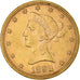 Moneta, USA, Coronet Head, $10, Eagle, 1898, U.S. Mint, Philadelphia, AU(50-53)