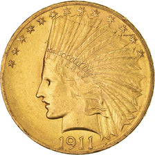 Moneda, Estados Unidos, Indian Head, $10, Eagle, 1911, Philadelphia, EBC, Oro