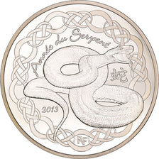 Frankrijk, Parijse munten, 10 Euro, Année du serpent, 2013, Paris, Proof, FDC