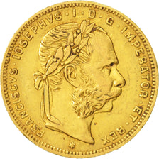 Austria, Franz Joseph I, 8 Florins-20 Francs, 1878, EF(40-45), Gold, KM:2269