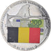 Bélgica, medalha, Monnaie Européenne, Billet de 100 Euro, Politics, 2002