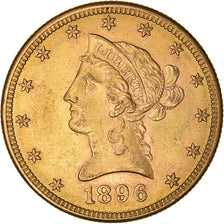 Moeda, Estados Unidos da América, Coronet Head, $10, Eagle, 1896, U.S. Mint